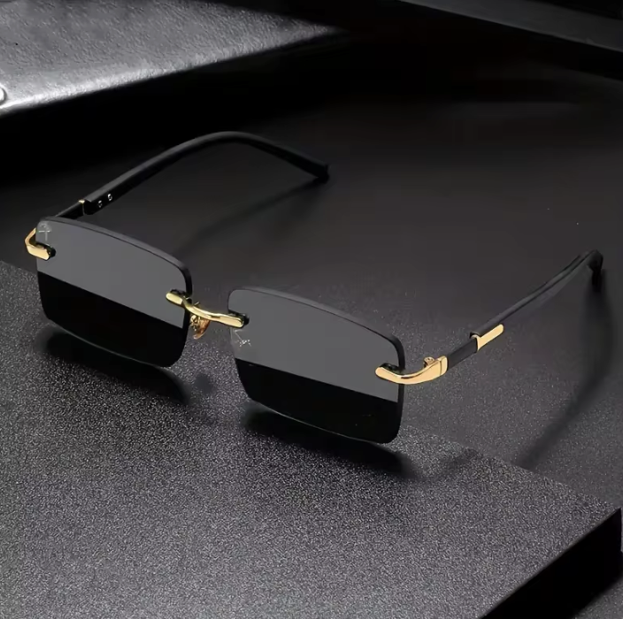 Rimless Oculos Sunglasses